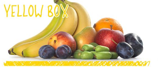 La boîte de fruits de saison est régulièrement remplie des meilleurs fruits de la saison. 
